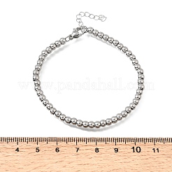4MM Round 304 Stainless Steel Beaded Bracelets for Man and Women&nbsp;SA-CBAB767-15P
