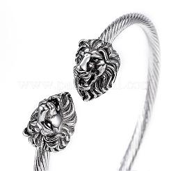 Tarnish Resistant 316 Surgical Stainless Steel Cuff Bangles&nbsp;BJEW-D437-A33