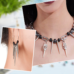 54Pcs 9 Style 304 & 201 Stainless Steel Charms&nbsp;STAS-AR0002-05