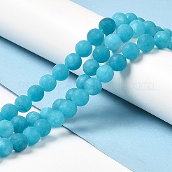 Natural Dyed White Jade Beads Strands&nbsp;G-M402-B01-02