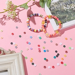 2400Pcs 15 Colors Handmade Polymer Clay Beads&nbsp;CLAY-YW0001-27A