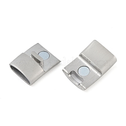 Tarnish Resistant 316 Stainless Steel Magnetic Clasps with Glue-in Ends&nbsp;STAS-Q211-45-01