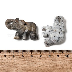 Natural Mixed Gemstone Carved Pendants&nbsp;G-D365-01A