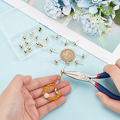 20Pcs Brass Stud Earring Findings&nbsp;KK-HY0001-13