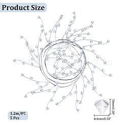 Transparent Plastic Bicone Pendant Cake Pull&nbsp;FIND-WH0126-341