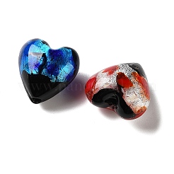 Handmade Foil Glass Beads&nbsp;LAMP-F045-01