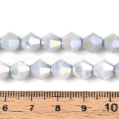 Anti-Tarnish Electroplate Glass Beads Strands&nbsp;GLAA-T025-8mm-12B