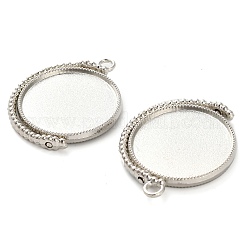 Zinc Alloy Pendant Cabochon Settings&nbsp;X-FIND-NH0001-13B-P
