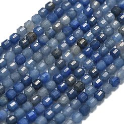 Natural Blue Aventurine(Dyed & Heated) Beads Strands&nbsp;G-A260-A08-01