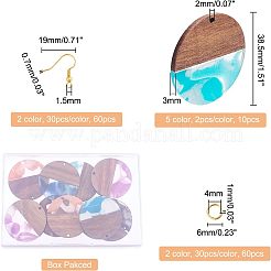 Two Tone Dangle Earrings DIY Making Kit&nbsp;DIY-OC0008-04