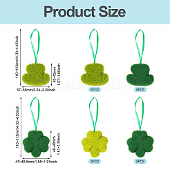 20Pcs 4 Styles Saint Patrick's Day Foam Pendant Decorations&nbsp;FIND-TA0010-96A