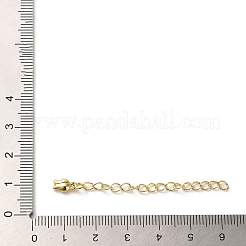 Rack Plating Brass Curb Chain Extender&nbsp;KK-Q807-12G