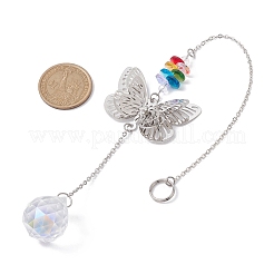 Brass Butterfly Hanging Ornaments&nbsp;HJEW-JM01758