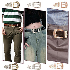 6 Sets 3 Colors Belt Alloy Buckle Sets&nbsp;FIND-WR0011-10