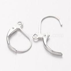 Brass Leverback Earring Findings&nbsp;KK-H670-N-NF