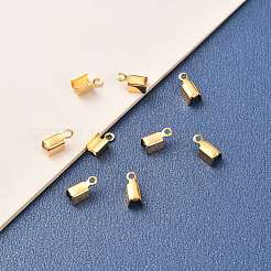 Brass Folding Crimp Ends&nbsp;X-KK-F824-111G