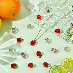 36Pcs 4 Styles Transparent Acrylic Pendants&nbsp;OACR-ME0001-27