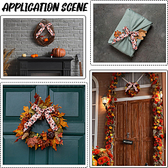 Pumpkin Pattern Polyester Ribbon&nbsp;OCOR-WH20003-66