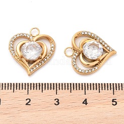 304 Stainless Steel Rhinestone Pendants&nbsp;STAS-Q340-03G-02