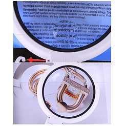 ABS Plastic Handheld and Desktop Foldable Illuminated Magnifier&nbsp;AJEW-L073-06