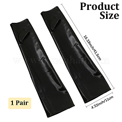 Polyester Long Fingerless Gloves&nbsp;AJEW-WH20018-117B