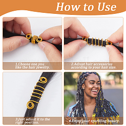 DIY Alloy Hair Dreadlocks Braiding Kits&nbsp;DIY-WH20010-18G