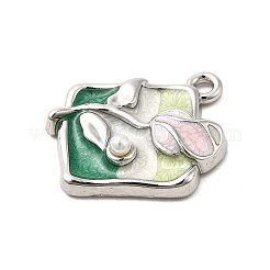 Alloy Enamel Pendants&nbsp;PALLOY-K020-20P-01