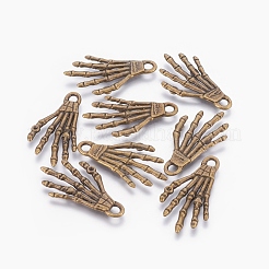 Tibetan Style Alloy Pendants&nbsp;TIBEP-5291-AB-FF