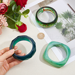 3Pcs 3 Styles Acrylic Bangles for Women&nbsp;BJEW-DC0001-30