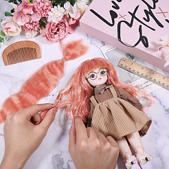 Artificial Wool Doll Wig Hair&nbsp;AJEW-WH0609-186H