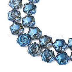 Electroplate Glass Beads Strands&nbsp;EGLA-N008-018-C02