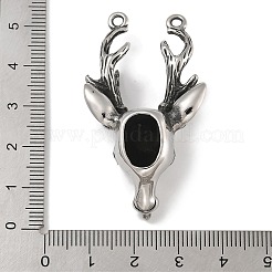 Retro 304 Stainless Steel Pendants&nbsp;STAS-Z097-02AS