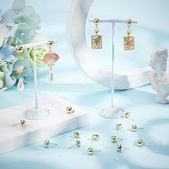 20Pcs Brass Stud Earring Findings&nbsp;KK-HY0001-13