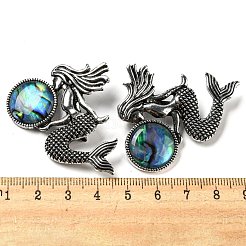Dual-use Items Alloy Mermaid Brooch&nbsp;JEWB-C026-02H-AS