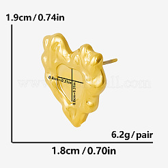 Fashionable Irregular Heart-shaped Stud Earrings for Women&nbsp;AV4282-2