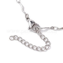 2Pcs 2 Colors 304 Stainless Steel Slider Necklace Makings&nbsp;AJEW-JB01265