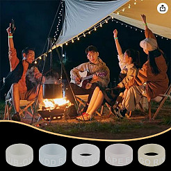 50Pcs 5 Colros Luminous Silicone Anti-Skid Ring&nbsp;SIL-GO0001-23