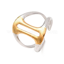 Two Tone 304 Stainless Steel Cuff Open Rings&nbsp;SA-CBA751F-05GP