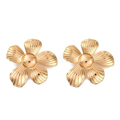 Alloy Flower Stud Earrings for Women&nbsp;EJEW-U028-05G