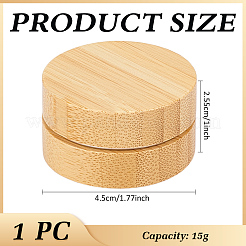 15G Bamboo & Aluminum Cream Jar&nbsp;CON-WH0112-016B