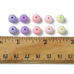 70Pcs Rubberized Style Acrylic Beads&nbsp;MACR-FS0001-71C