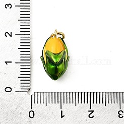 Brass Enamel Pendants&nbsp;KK-A268-26G
