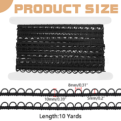 10 Yards Polyester Braided Trims with Elastic Button Loops&nbsp;EC-WR0001-02A
