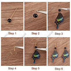 DIY Butterfly Wing Earring Making Kit&nbsp;DIY-SC0020-95