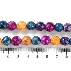 Natural Fire Crackle Agate Beads Strands&nbsp;G-M437-A01-01B