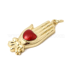 Brass Enamel Pendants&nbsp;KK-H267-091G