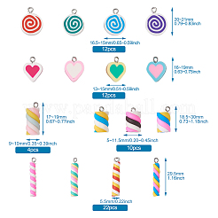 Resin Pendants and Handmade Polymer Clay Pendants&nbsp;DIY-TA0008-75
