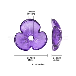 Transparent Acrylic Bead Caps&nbsp;TACR-YW0001-84B
