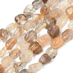 Natural Rutilated Quartz Beads Strands&nbsp;G-Z126-A02
