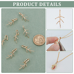 Brass Pendant Bails&nbsp;KK-BC0014-25G